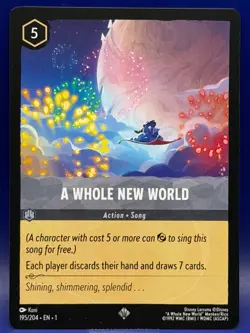 Disney Lorcana A Whole New World 195/204 Super Rare EN 1 The First Chapter - Image 1