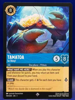 Disney Lorcana TAMATOA So Shiny! 159/204 Super Rare EN 1 The First Chapter - Image 5