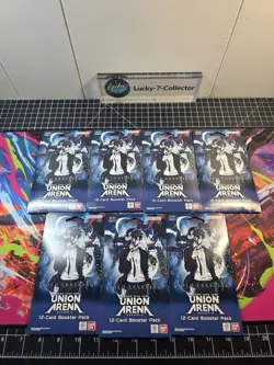 (LOT OF 7) Union Arena Solo Leveling Sleeved Booster Pack English Bandai NEW! - Image 1