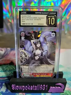 Golden Hind Weiss Schwarz Japanese Azur Lane Vol 2 S119-074 Rare CGC Pristine 10 - Image 1