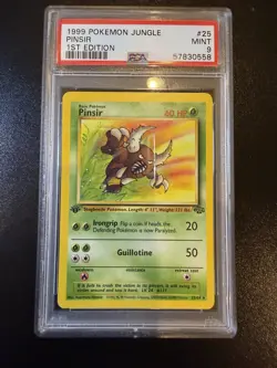 PSA 9 - Pokemon Jungle 1st Edition Pinsir #9 - Non Holo - Image 1