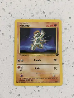 Pokemon TCG Machop Team Rocket 59/82 Regular Unlimited Common LP+ - Image 1