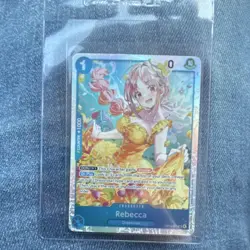 Bandai One Piece CCG Rebecca OP15-053 Dressrosa Holo Character Card - Image 1