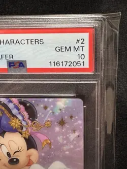 2025 Disney Minnie Mouse Japanese Wafer Card #2 PSA 10 GEM MINT - Image 5