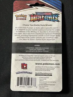 Pokemon Battle Styles Booster Pack Charmander Promo Card & Coin In Hand - Image 4