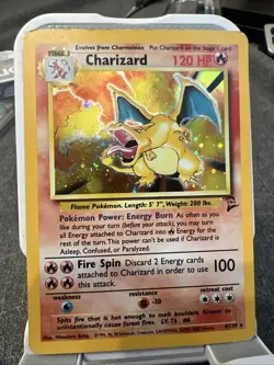 Pokemon TCG Charizard Base Set 2 Holo Card 4/130 - Image 1