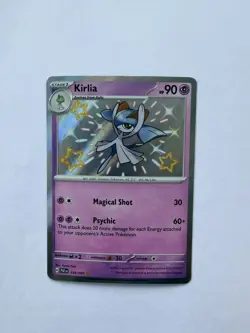 Kirlia Shiny Holo Rare Scarlet & Violet Paldean Fates Card 154/091 NM - Image 1