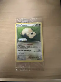 Pokemon Card Snorlax 80/106 Rare Build A Bear Workshop Promo SEALED - Image 1