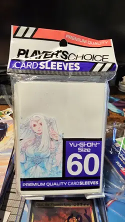 Player’s Choice Yu-Gi-Oh Card Sleeves White 62x89mm – 60 Count – New Sealed - Image 1