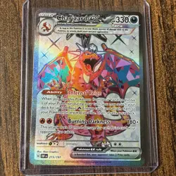Pokemon Paldean Fates CHARIZARD EX 074 SVP Black Star Promo Holo Card MINT-NM - Image 1