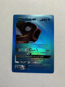 Magikarp Gx 127/255 Blue Foil Fan Art Display Card NM - Image 1
