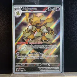 Pokemon Mega Evolutions Alakazam Promo Card 009 New and Sealed - Image 1