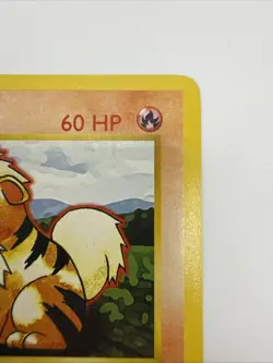 Growlithe 28/102 Base Set 1st Edition Regular Rare Vintage Pokemon Card - Image 4