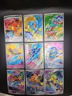 Pokemon 2026 First Partner Illustration Collection Series 1 Promo Set 9 Cards - Image 1
