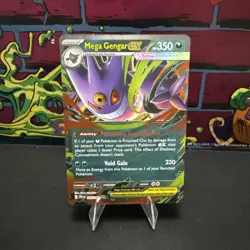 Mega Gengar ex 056/094 Double Rare Phantasmal Flames Pokemon NM/MT Pokemon Card - Image 1