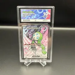 Meloetta EX Secret Rare 159/086 Pokemon SV10.5 Black Bolt ACE 10 GEM MINT - Image 1
