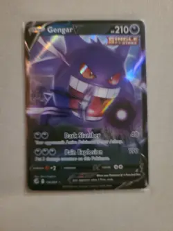 Pokemon TCG Fusion Strike Gengar v Ultra Rare Card 156/264 - Image 1
