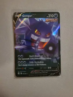 Pokemon TCG Fusion Strike Gengar v Ultra Rare Card 156/264 - Image 3