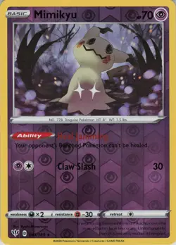 Mimikyu 081/189 Rare Darkness Ablaze Pokemon Reverse Holo Near Mint - Image 1