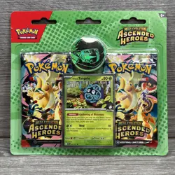 Pokemon TCG: Mega Evolution Ascended Heroes 2 Pack Blister Erika’s Tangela - Image 1