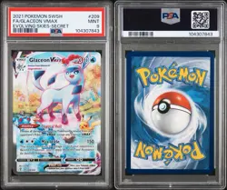 Pokemon Glaceon VMAX Alt Art Evolving Skies 209/203 PSA 9 Mint TCG - Image 3