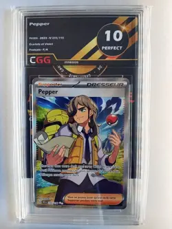 Carte pokemon Pepper (SVI 235) Ecarlate et Violet CGG 10 FRANCAIS 25980020 - Image 1