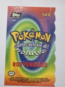 Pokemon Topps - #03 Venusaur 3/12 Diecut Nrmt - Image 2