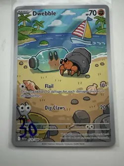 Dwebble 129/086 SV: Black Bolt Illustration Rare Full Art NM Pokemon TCG - Image 1