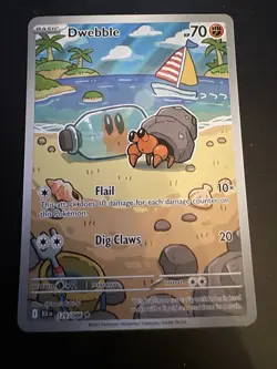 Dwebble 129/086 SV: Black Bolt Illustration Rare Full Art NM Pokemon TCG - Image 3