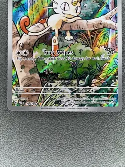 Meowth Illustration Rare ME02: Phantasmal Flames 106/094 NM Pokemon - Image 3