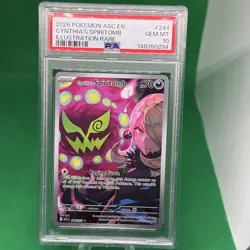 2026 POKEMON ASC EN-ASCENDED HEROES ILLUSTRATION RARE CYNTHIA'S SPIRITOMB PSA 10 - Image 1