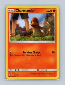 Charmander 4/18 Common Detective Pikachu Pokemon Lightly Played - Image 1