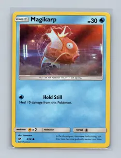 Magikarp 8/18 Common Detective Pikachu Pokemon Lightly Played - Image 1