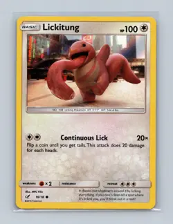 Lickitung 16/18 Common Detective Pikachu Pokemon Lightly Played - Image 1