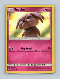 Snubbull 15/18 Common Detective Pikachu Pokemon Lightly Played - Image 1