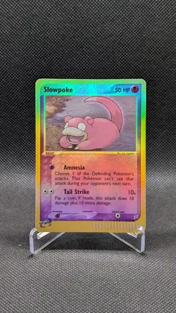 Pokemon Slowpoke EX 2004 Team Magma vs Aqua Reverse Holo 45/95 NM/LP - Image 1