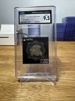 CGC 9.5 Venusaur 24k Gold Plated Pokemon Sticker Korean Striking Popping Candy - Image 1