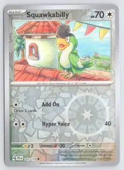 Squawkabilly 141/159 Common Journey Together Pokemon Reverse Holo Near Mint - Image 1