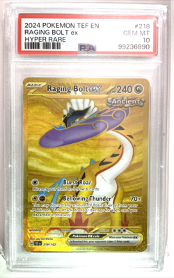Pokemon Raging Bolt ex 218/162 PSA 10 Gem Mint Temporal Forces Holo Hyper Rare - Image 2