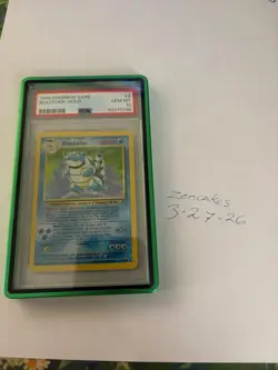 Pokemon Blastoise Base Set Unlimited Holo Rare #2 PSA 10 Gem Mint - Image 2