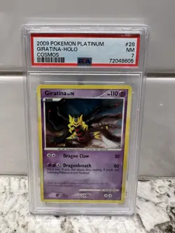 2009 Pokemon Platinum Cosmos Holo Giratina #28 PSA 7 - Image 1