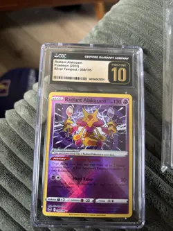 Radiant Alakazam – Pokemon (2022) Silver Tempest 059/195 – CGC Pristine 10 –Holo - Image 1