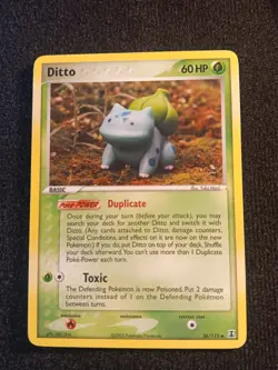 Rare Pokemon TCG Delta Species Ditto (Bulbasaur) #36/113 NM-MT Never Played With - Image 1