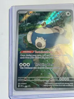 Snorlax SVP 051 Illustration Rare - Pokemon 151 ETB Black Star Promo NM - Image 3