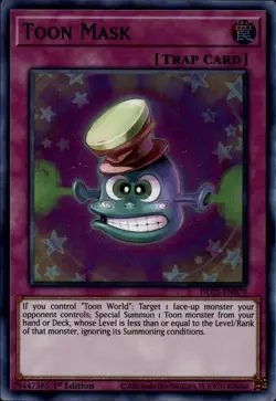 Yu-Gi-Oh! Toon Mask (Blue) Ultra Rare DLCS-EN079 - Image 1