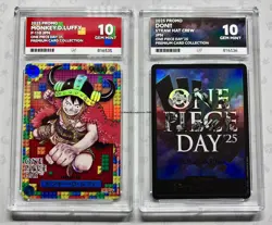 Luffy P-110 ACE 10 + DON!! One Piece Day 25 2025 Promo Set Japanese Lego - Image 1