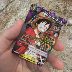 2012 ONE PIECE Miracle Battle OP-11 LUFFY WANTED POSTER PROMO RARE VINTAGE TCG - Image 1