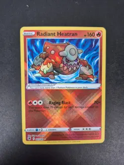 Radiant Heatran - 027/189 - Pokemon Astral Radiance Radiant Rare Card NM - Image 1