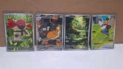 Lot Of 4 Pokemon Illustration Rare Cards! Pansage, Radicate, Throh &Drilbur M/NM - Image 1