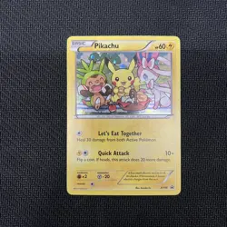 2016 Pokemon Pikachu XY95 Black Star Promo Holo - LP + SWIRL! - Image 1
